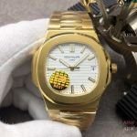 Swiss Grade 1 Copy Patek Philippe Nautilus GBF Swiss Cal.324 Yellow Gold Watch